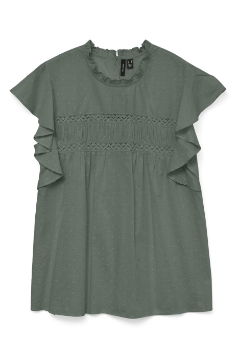 Vero Moda vmtrine sl lace top wvn noos
